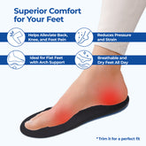 Dr Foot women’s gel arch support insoles - walking shoes fit